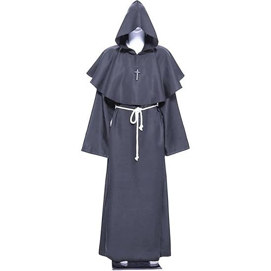 Disfraz de monje de sacerdote talla XL