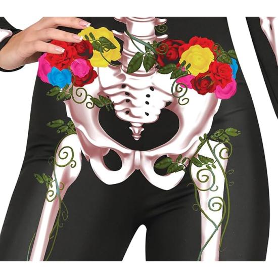 Disfraz de Mono Estampado Día de los Muertos para Mujer