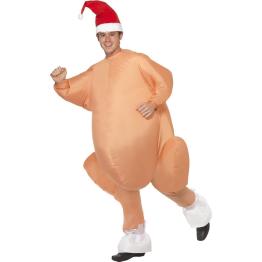 Disfraz de Pavo navideño inflable talla única