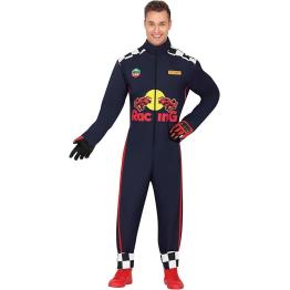 Disfraz de Piloto de Carreras para Hombre – Mono de Competición Automovilística para Fiestas, Carnaval y Halloween