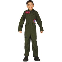 Disfraz de piloto de caza Top Gun infantil