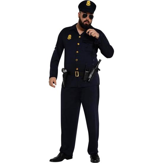 Disfraz de Policía Tallas Grandes adulto Disfraz de Policía Tallas Grandes adulto