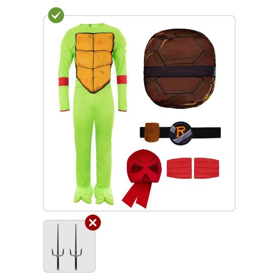 Disfraz de Raphael para hombre - Las Tortugas Ninja