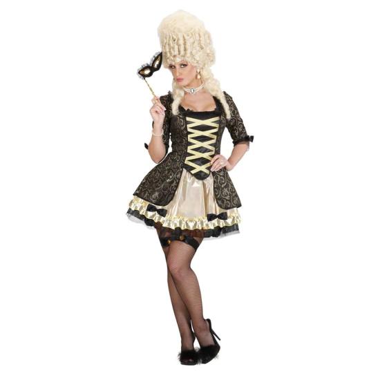 Disfraz de Reina Barroca Negra apara adulta