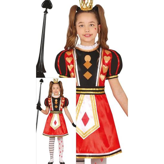 Disfraz de Reina de Corazones para Niña – Reina de los Cuentos
