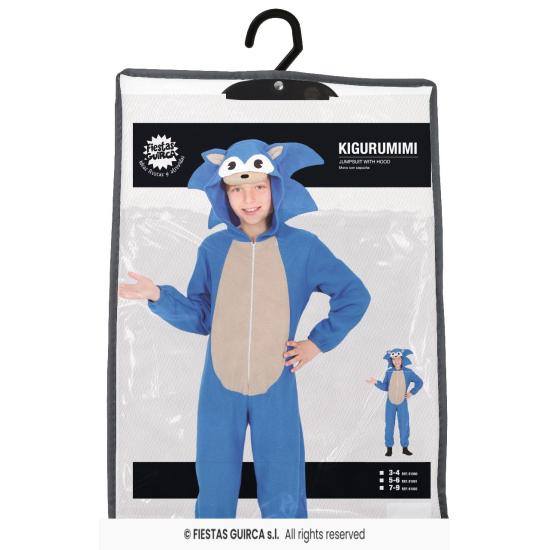 Disfraz de Sonic Kigurumi para niño Disfraz de Sonic Kigurumi para niño
