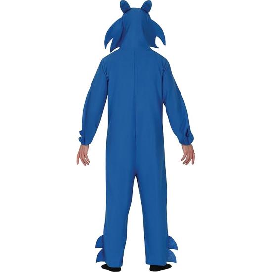 Disfraz de Sonic para Hombre – Mono Azul con Capucha Inspirado en Videojuegos y Cine