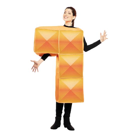 Disfraz de Tetris Naranja para Adulto