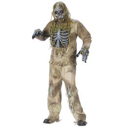 Disfraz de zombi esqueleto para adulto EEUU