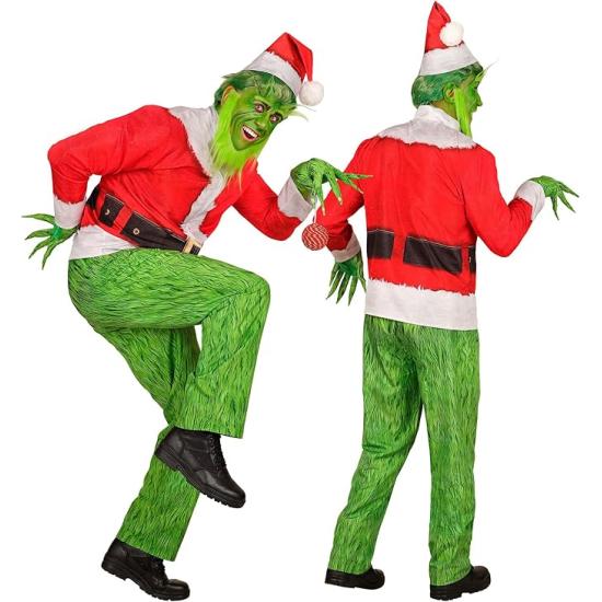 Disfraz del Grinch Monstruo Navideño para Adulto
