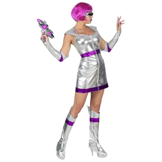 Disfraz Espacial Plata para Adultas Disfraz Espacial Plata para Adultas