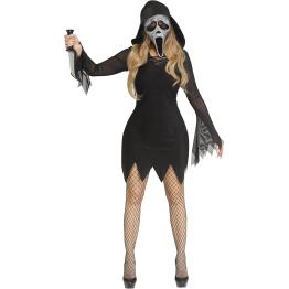 Disfraz Ghost Face Bling Mujer – Terror Brillante y Estilo Deslumbrante