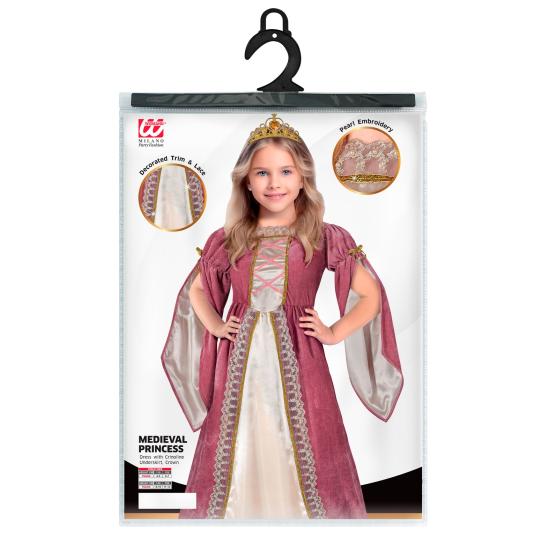 Disfraz Princesa Medieval Elegante en talla infantil