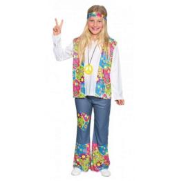 Disfraz Hippie Niña Feliz.