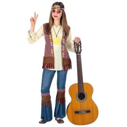 Disfraz Hippie Paz y Amor para niña
