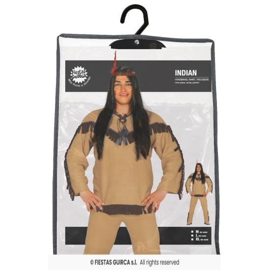 Disfraz Indio Marrón Tribu para dulto