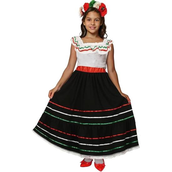 Disfraz de Mejicana para niñas Disfraz de Mejicana para niñas