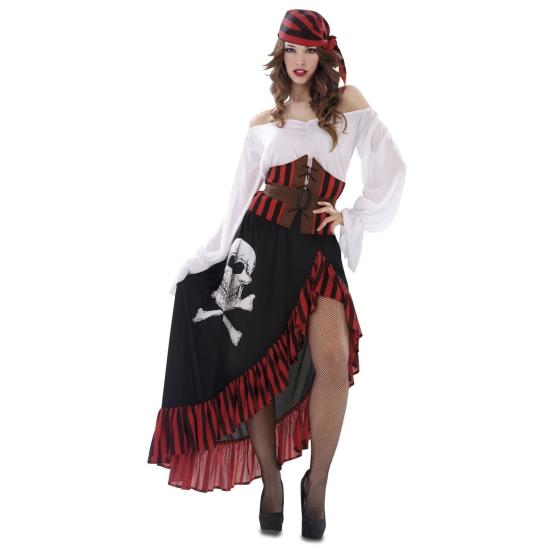Disfraz de Moza Pirata de alta mar L
