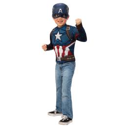 Disfraz Niño Capitán América Endgame Pecho y Máscara Rubies
