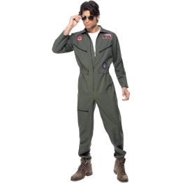 Disfraz Oficial Top Gun Verde para Hombre