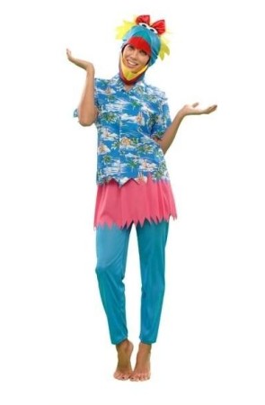 Disfraz adulta Pájara Hawaiana.