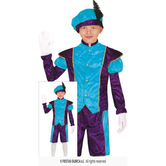 Disfraz Paje Navideño Azul infantil