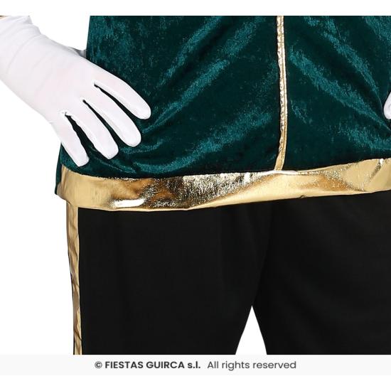 Disfraz Paje Verde Navidad para adultos