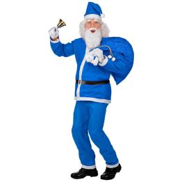 Disfraz Papá Noel Azul Super Económico Talla Única
