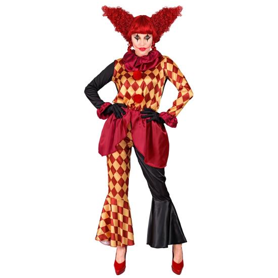 Disfraz Payaso de Terror para Mujer – Chaqueta, Gorguera y Pantalones Disfraz Payaso de Terror para Mujer – Chaqueta, Gorguera y Pantalones