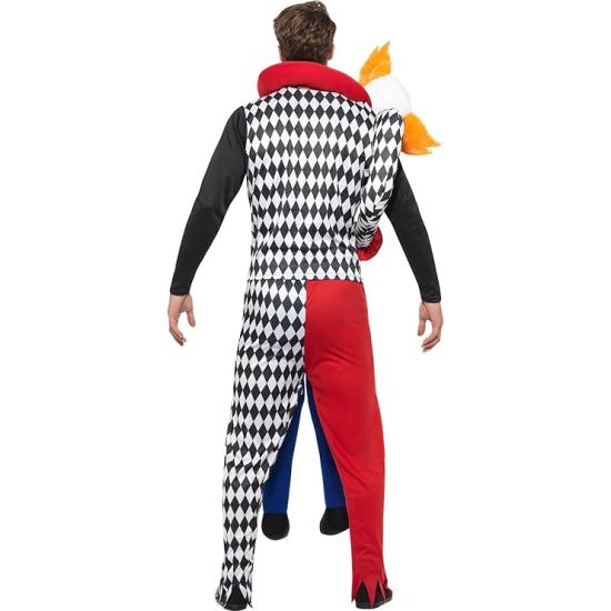 Disfraz payaso secuestro a caballito,