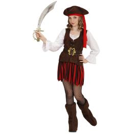 Disfraz Pirata Caribeña Tesoro  niña