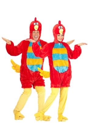 Disfraz Pájaro Rojo Fiesta para adultos
