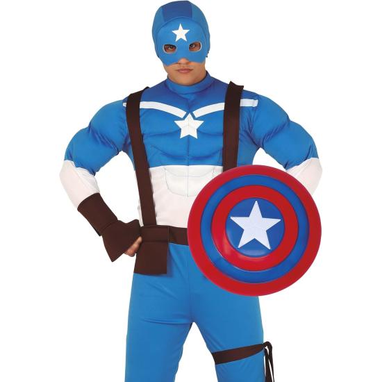 Escudo Capitán América 45 cm – Escudo Estrella Rojo y Azul