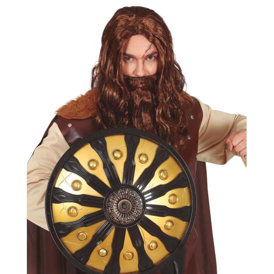 Escudo Espartano 45 cm - Accesorio de Guerreros Griegos y Vikingos para Disfraces