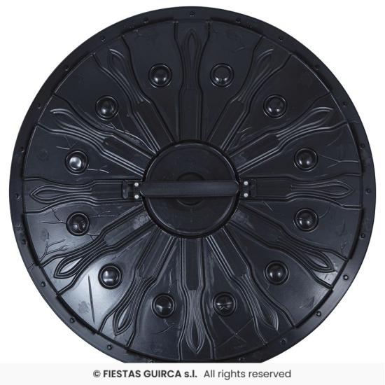 Escudo Espartano 45 cm - Accesorio de Guerreros Griegos y Vikingos para Disfraces