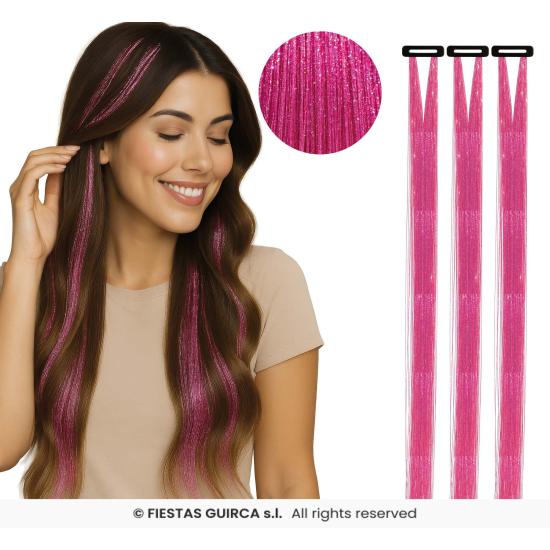 Extensiones de Pelo con Brillos - Fiestas Guirca