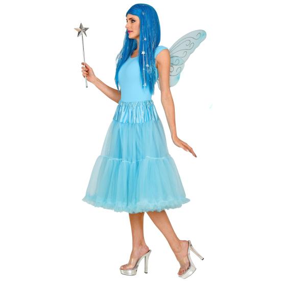 Falda Enagua Tul 65 cms color Azul