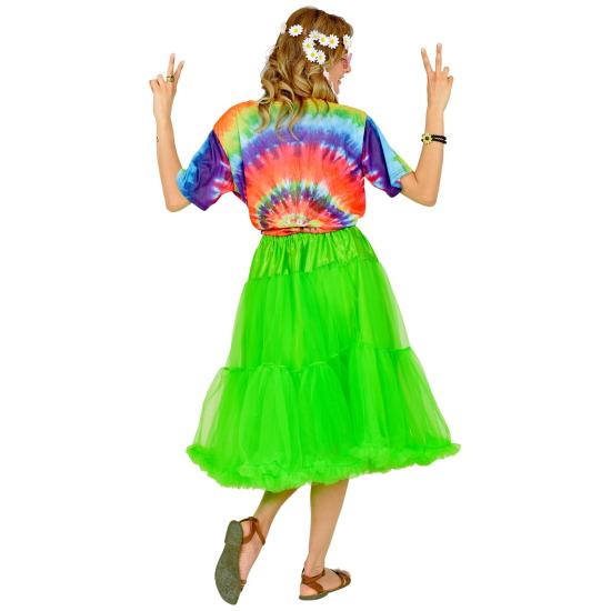 Falda Enagua Tul 65 cms en color Verde