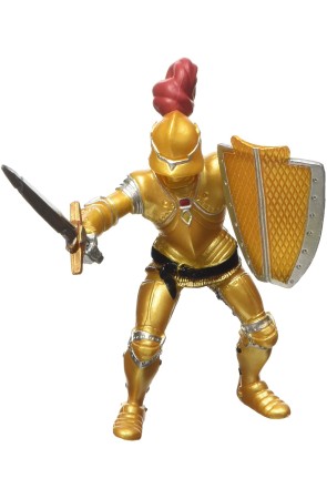 Figura Colección Papo Caballeros Medievales Caballero con Armadura de Oro