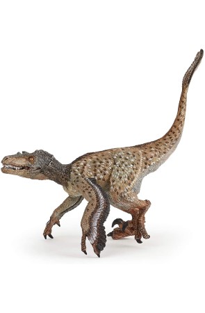 Figura de Dinosaurio Marca Papo Velociraptor con Plumas