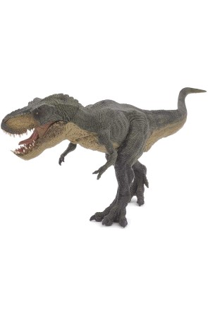 Figura Dinosaurio  T-Rex verde corriendo Papo