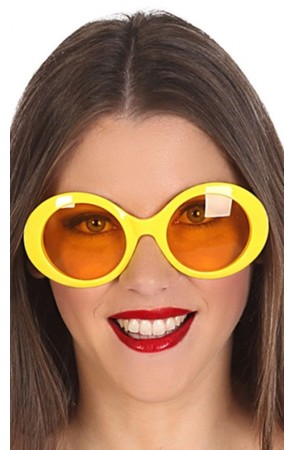 Gafas Años 70 Mega Fashion color Amarillas