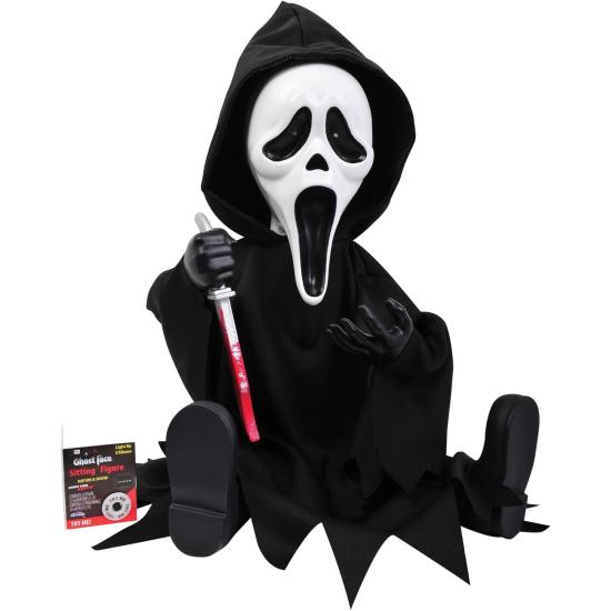 Ghost Face Motion Figura Animada, 11 Pulgadas, Negro Ghost Face Motion Figura Animada, 11 Pulgadas, Negro