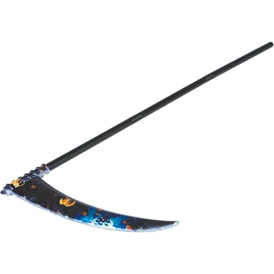 Guadaña Decorada Desmontable 100 cm para Disfraz de Muerte | Halloween