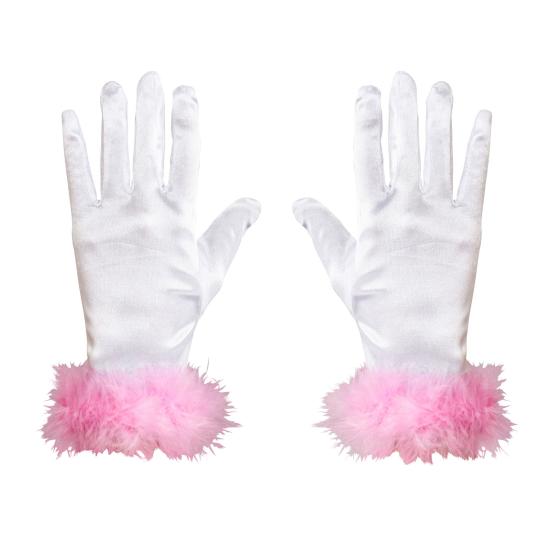 Guantes Blancos Glamour para niñas