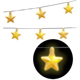 Guirnalda Luminosa Estrella 2,5 cms-10 luci a Baterias.