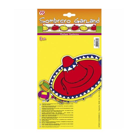 Guirnalda Sombrero  Mexicanas 3m Guirnalda Sombrero  Mexicanas 3m