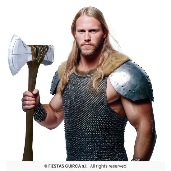 Hacha Vikinga de 61 cm - Accesorio de Fantasía para Disfraces Épicos