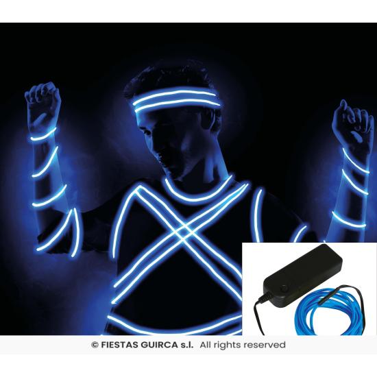 Hilo LED 5 Metros – Blanco y Azul