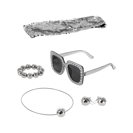 Kit de joyería con bola de discoteca de los años 70